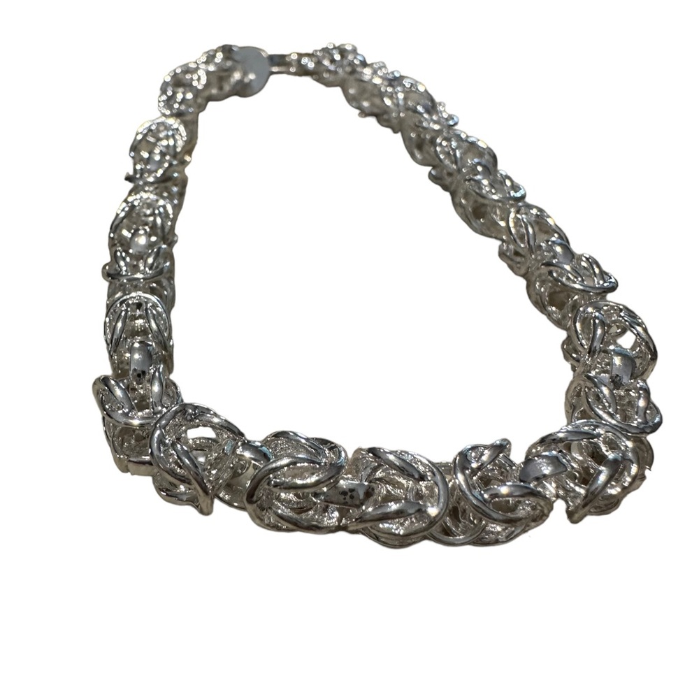 Twisted Metal Silver Stackable Bracelet - image 5